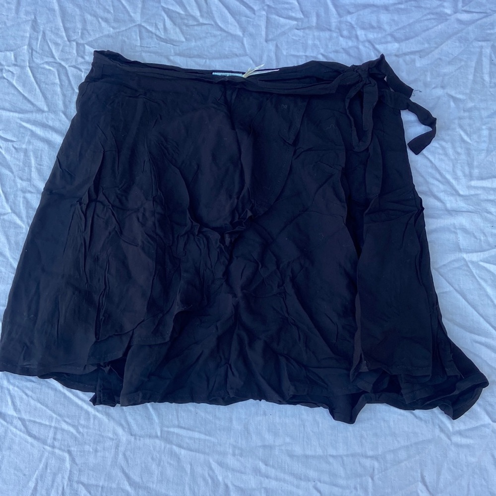 Kimchi Blue Tie Wrap Mini Skirt